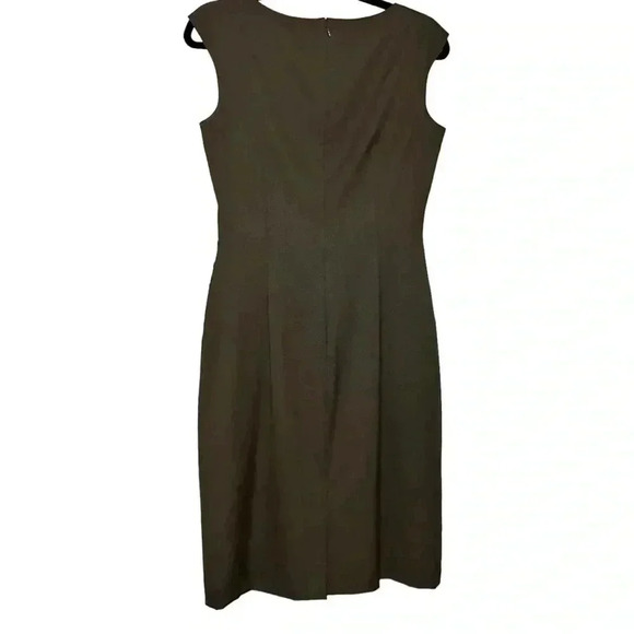 Alex Marie Career Dress Brown Sleeveless Petite Knee Length Size 4 - Picture 4 of 6